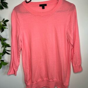 J. Crew Vibrant Pink Knit Top